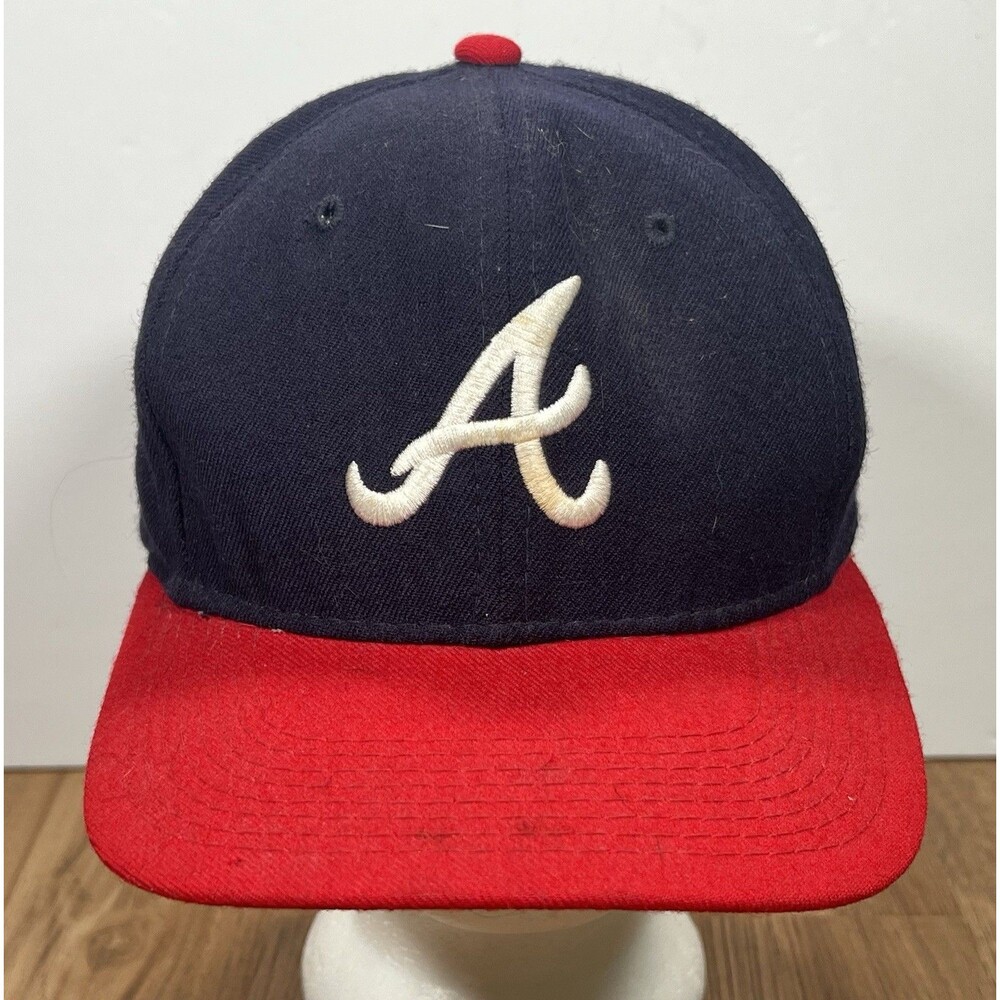 Atlanta Braves MLB Baseball Sports Specialties 7 1/4 Fitted Wool Hat KOREA VTG